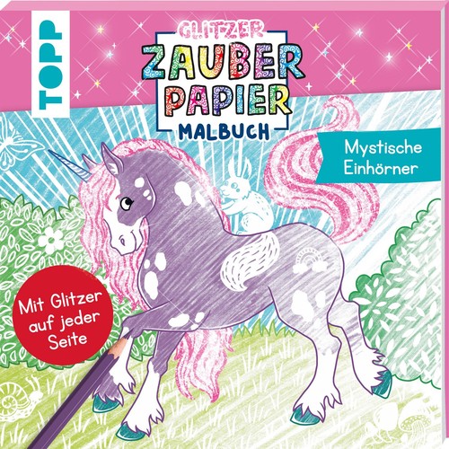Glitzer zauberpapier malbuch - glitzer,