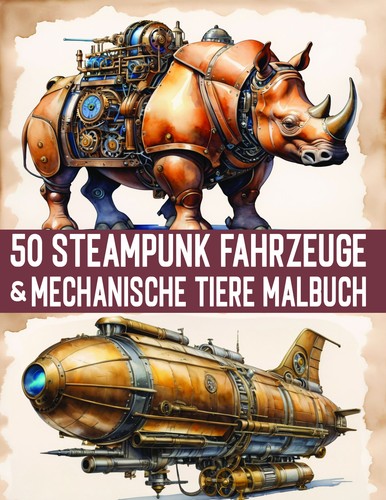 Malbuch erwachsene steampunk - malbuch,