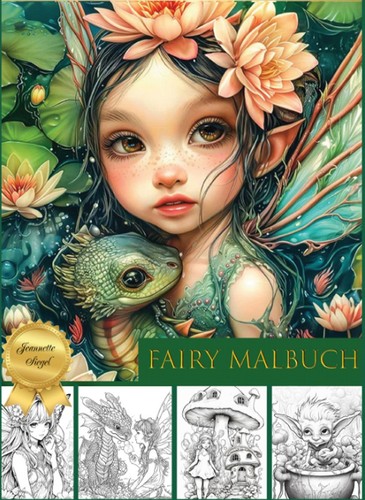 Malbuch fantasy fairy - fairy, a4