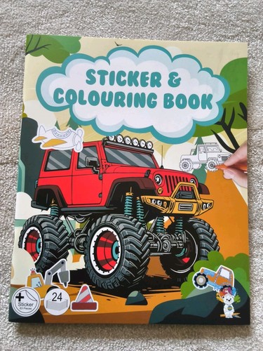 Sticker und malbuch - sticker, &