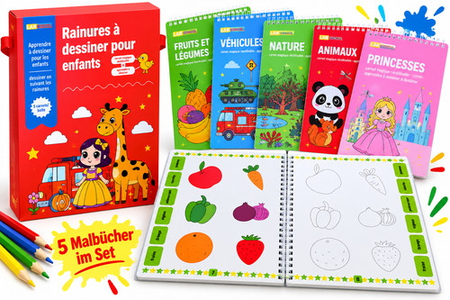 5er malbuch set - malbuch,