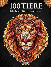 100 tiere malbuch für - tiere,