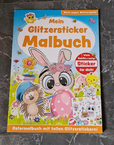 Malbuch mein glitzersticker - malbuch,