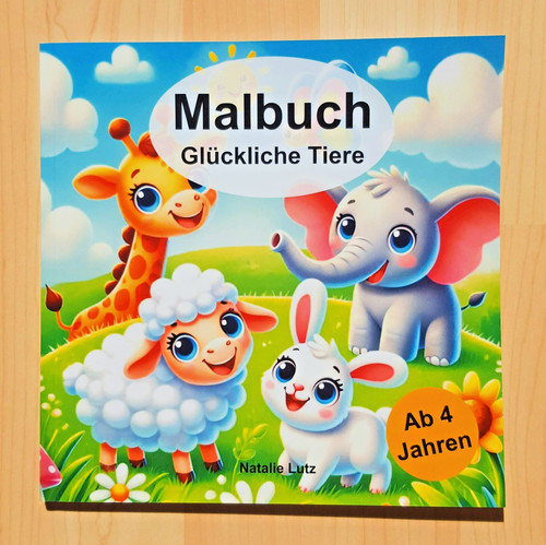 Malbuch glückliche tiere - tiere,