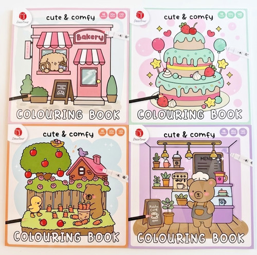 Deco time cute comfy - &, malbuch