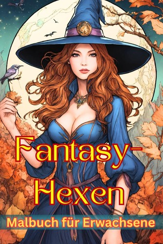 Malbuch fantasy hexen 41 - -,