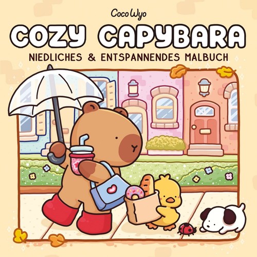 Cozy capybara malbuch für - capybara,