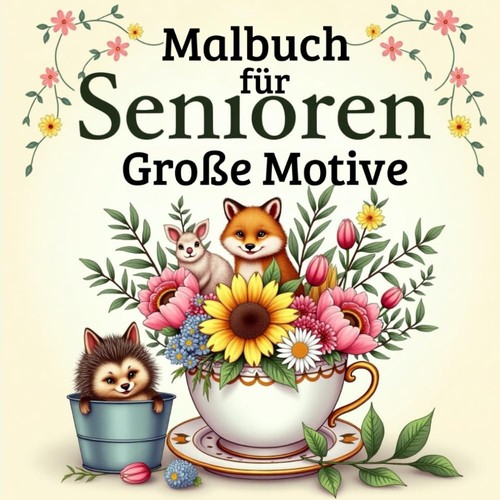 Malbuch senioren groß - senioren, demenz