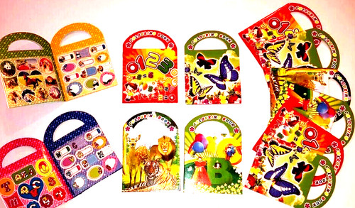 12x malbuch mit aufklebern - 12x,