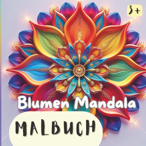 Blumen mandala malbuch - malbuch, für