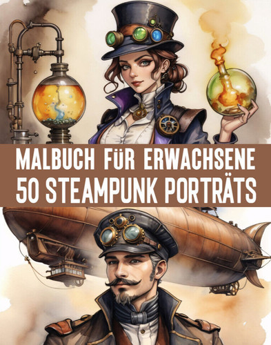 Malbuch erwachsene steampunk - erwachsene,