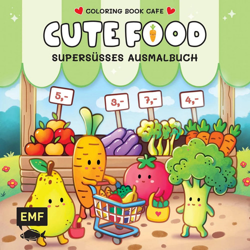 Cozy coloring cute food - coloring,