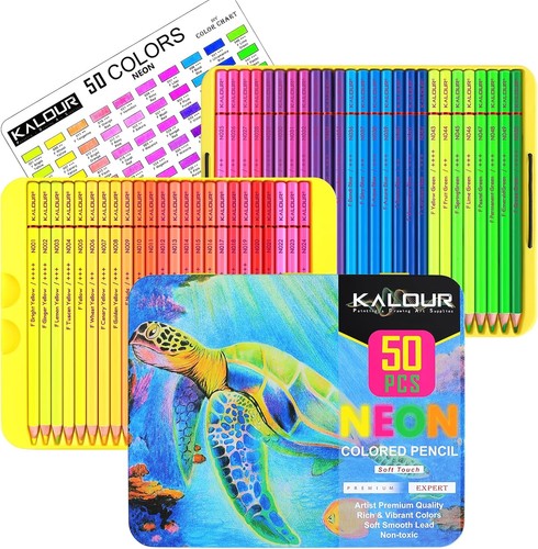 Kalour pdas neon buntstifte - kalour, 50