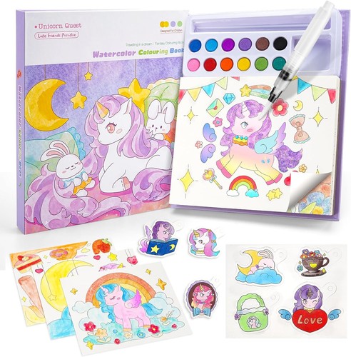 Malbuch einhorn mit - einhorn,