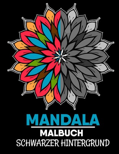 Mandala malbuch schwarz 50 - mandala, schwarz,