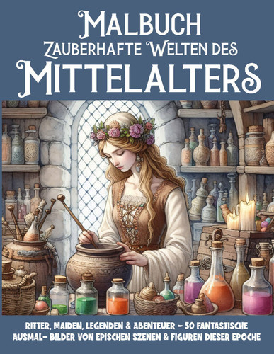 Malbuch erwachsene mittelalter - malbuch,