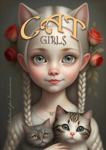Cat girls malbuch für - girls,