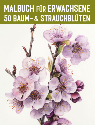 Malbuch erwachsene baumblüten - malbuch,