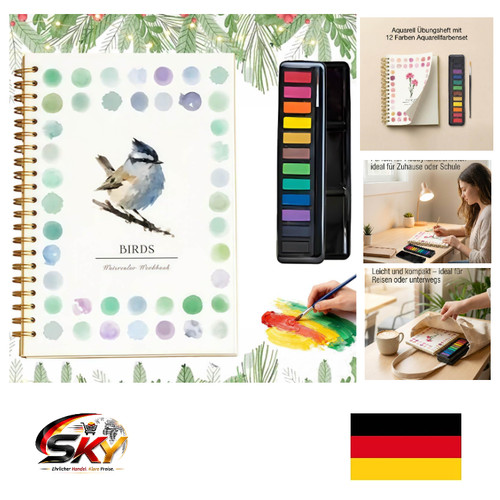 Aquarell arbeitsbuch szenen - aquarell,