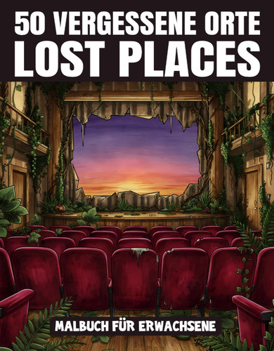 Malbuch erwachsene lost - lost, places
