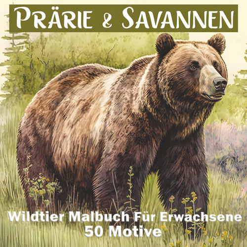 Malbuch erwachsene prärie - erwachsene,
